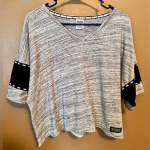 VS Pink cropped top. Size L